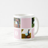 Moederdag Roze 5 Foto's Mok van de Moeder Collage (Voorkant rechts)