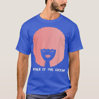 Moederdag Roze AfroMoeder van de bruin T-shirt