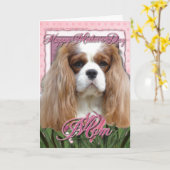 Moederdag - Roze Arrogante Tulpen - - Blenheim Kaart (Gele Bloem)