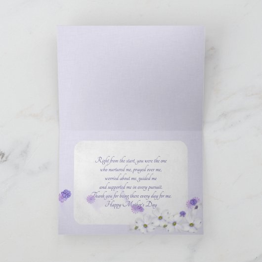 Moederdag-roze bedelonia in een drenkje kaart (Binnen)