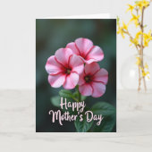 Moederdag Roze Bloesem Kaart (Gele Bloem)
