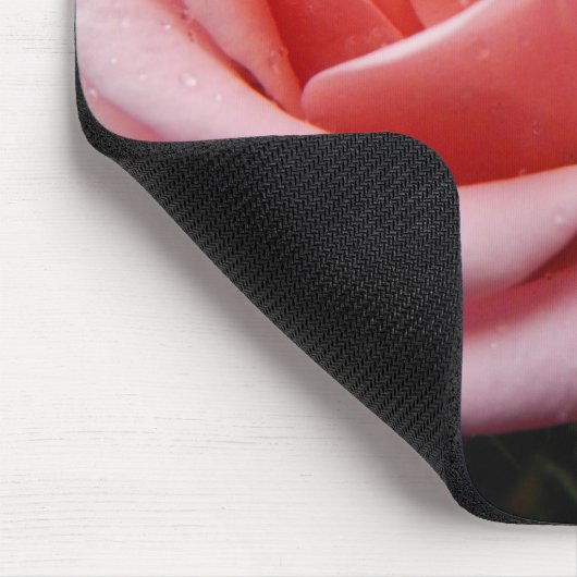 Moederdag Roze en rode roze Muismat (Hoek)