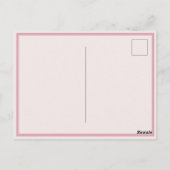 Moederdag roze groene bloemen briefkaart (Achterkant)