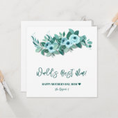 Moederdag Roze Groenelementen Kaart (Voorkant / Achterkant in situ)