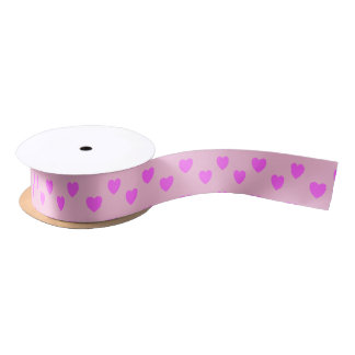 Moederdag Roze harten Satin Ribbon Satijnen Lint
