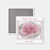 Moederdag roze klimmende Roos bloesems Magneet (Voorkant / Achterkant)
