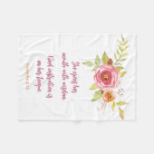 Moederdag Roze lettergrepen Fleece Deken (Voorkant (Horizontaal))