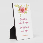 Moederdag Roze lettergrepen Fotoplaat (Zijkant)