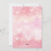 Moederdag Roze Neon Hartjes Wenskaart Feestdagenkaart (Achterkant)