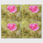 Moederdag Roze roze bloemkool Cadeaupapier (Vlak)