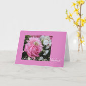 moederdag roze roze roos spaans kaart (Gele Bloem)