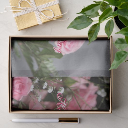  Moederdag Roze Rozenweefsel Papier (Geschenk)