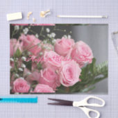  Moederdag Roze Rozenweefsel Papier (Craft)