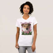 moederdag - Roze Tulips - Jack Russell T-shirt (Voorkant volledig)