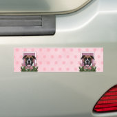 moederdag - Roze Tulpen - Boxer - Vindy Bumpersticker (Op auto)