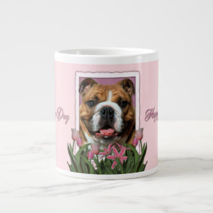 moederdag - Roze Tulpen - Bulldog Grote Koffiekop
