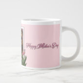 moederdag - Roze Tulpen - Bulldog Grote Koffiekop (Rechts)