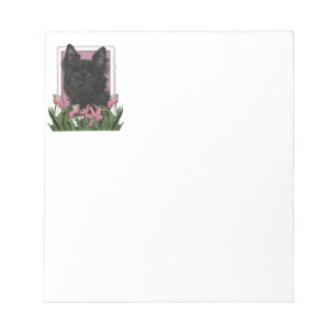Moederdag - Roze Tulpen - Caïro Terrier - Rosco Notitieblok