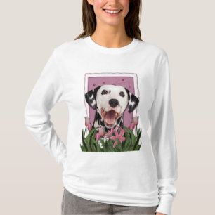 moederdag - Roze Tulpen - Dalmatiaans T-shirt