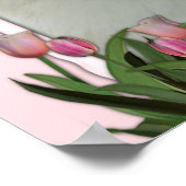 Moederdag - Roze Tulpen - Duitse herder Poster (Hoek)