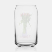  Moederdag Roze Tulpen Fotografie Mama Blikvorm Glas (Achterkant)