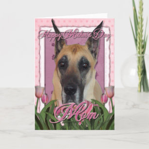 Moederdag - Roze Tulpen - Grote Deen Kaart