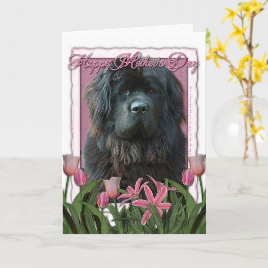 Moederdag - Roze Tulpen - Newfoundland Kaart (Gele Bloem)