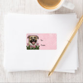 Moederdag - Roze Tulpen - Pitbull - Tijger Etiket (Insitu)