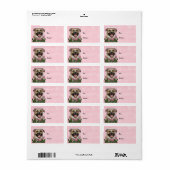 Moederdag - Roze Tulpen - Pitbull - Tijger Etiket (Full Sheet)