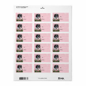 Moederdag - Roze Tulpen - Saint Bernard - Mae Etiket (Full Sheet)