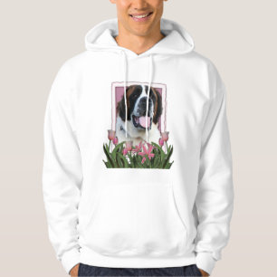 moederdag - Roze Tulpen - Saint Bernard - Mae Hoodie