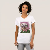 moederdag - Roze Tulpen - ShihPoo - Maggie T-shirt (Voorkant volledig)