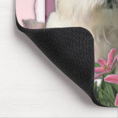 moederdag - Roze Tulpen - West Highland Terrier Muismat (Hoek)