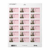 Moederdag - Roze Tulpen - Westie Etiket (Full Sheet)