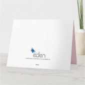 Moederdag roze tulpenhartje bouquet inkt kunst kaart (Achterkant)