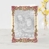 Moederdag Rozen Fotosjabloon Kaart (Gele Bloem)