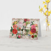 Moederdag Rozen Instagram  Foto Collage Kaart (Gele Bloem)