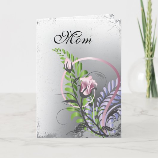 Moederdag Rozen Kaart (Voorkant)