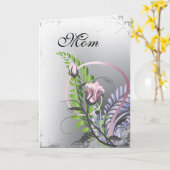 Moederdag Rozen Kaart (Gele Bloem)