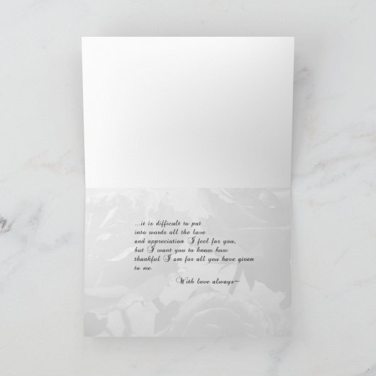 Moederdag Rozen Kaart (Binnen)