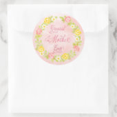 Moederdag - Rozen voor Waterverf 2 W A Ronde Sticker (Tas)