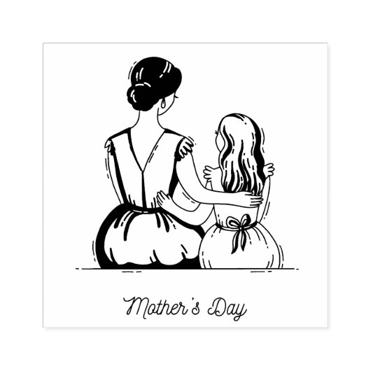 Moederdag Rubber Stempel (Afrduk)