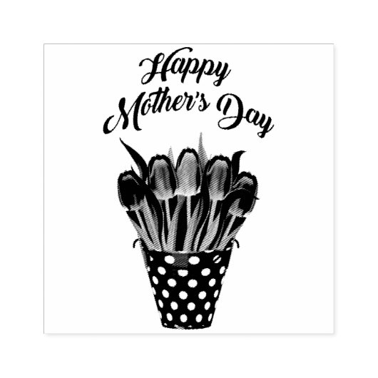 Moederdag Rubberstempel (Afrduk)