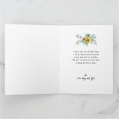 Moederdag Rustic Sunflower Eucalyptus Greenery Kaart (Binnen)