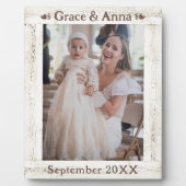 Moederdag Rustiek Wit Hout Foto Lijst Fotoplaat (Voorkant)