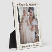 Moederdag Rustiek Wit Hout Foto Lijst Fotoplaat (Zijkant)