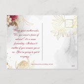 Moederdag Rustieke Rozen Bloemen Groen Granny Feestdagenkaart (Achterkant)