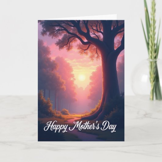 Moederdag Scene Card Bos Kaart (Voorkant)