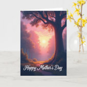 Moederdag Scene Card Bos Kaart (Gele Bloem)
