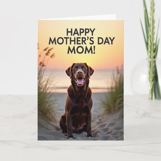 Moederdag Scene Card voor Honden Kaart (Voorkant)